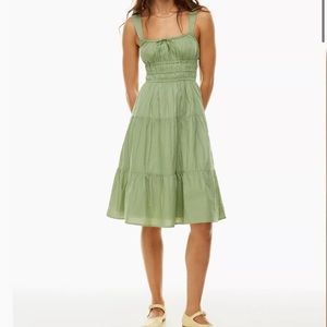 NWT Aritzia Martine Midi Dress Sage